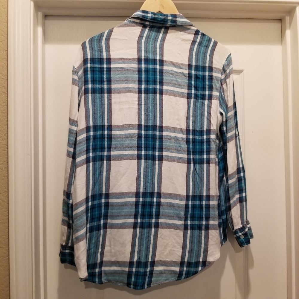 Express button up, collared flannel shirt size small - Picture 7 of 14